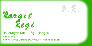 margit regi business card